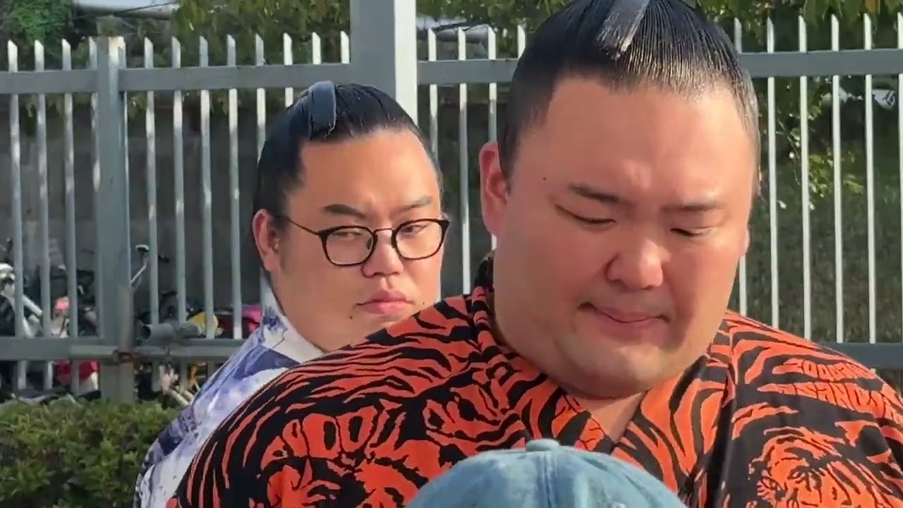 入り待ち出待ち - 三田 朝乃山 白熊 東白龍 荒篤山【大相撲令和7年9月場所】13日目 2025/09/26