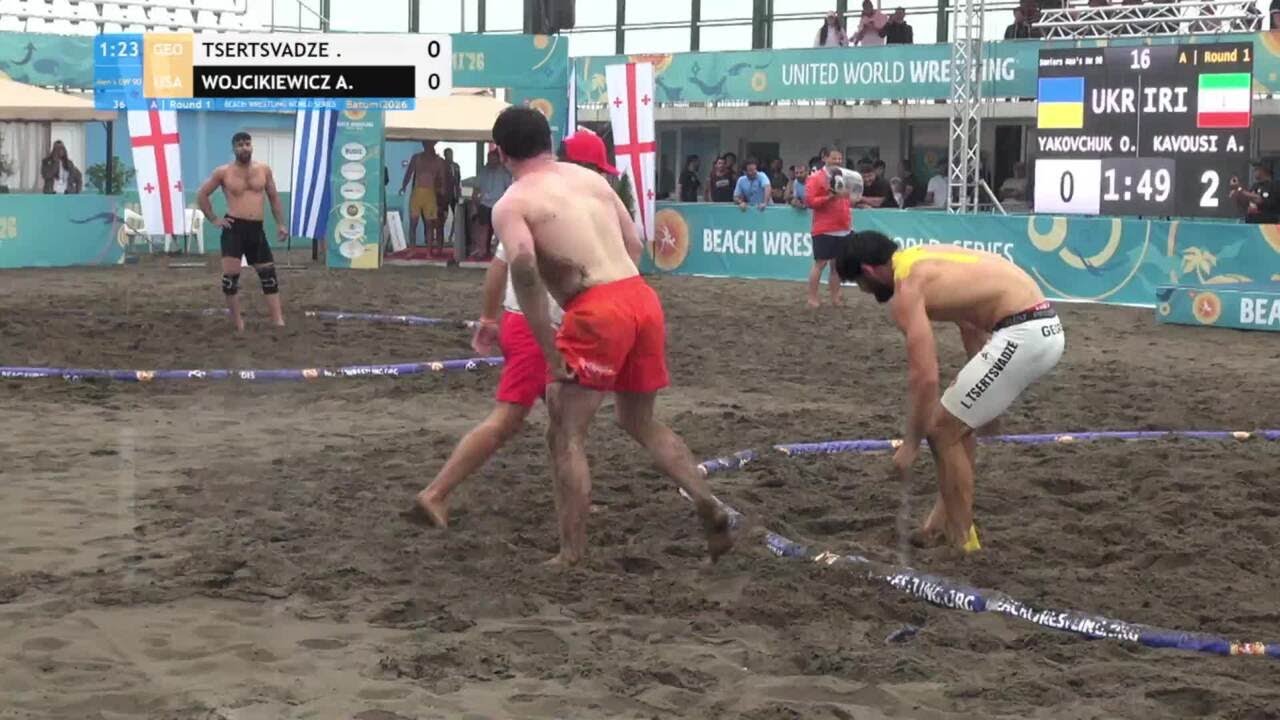 Iuza TSERTSVADZE (GEO) vs. Abraham Joseph WOJCIKIEWICZ (USA) • A | Round 1 • Men's BW 90Kg