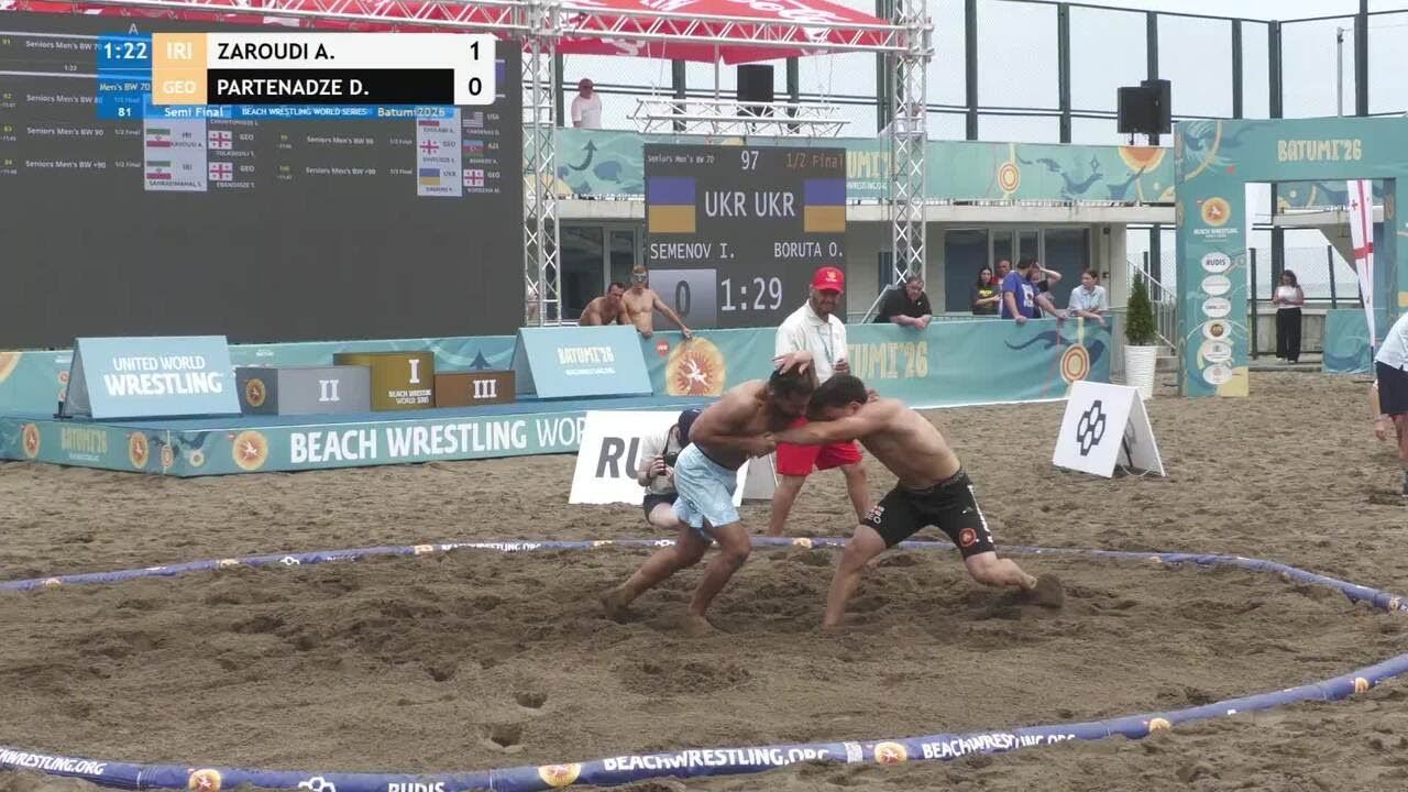 Aliakbar Mohammad Bagher ZAROUDI (IRI) vs. Davit PARTENADZE (GEO) • Semi Final • Men's BW 70Kg