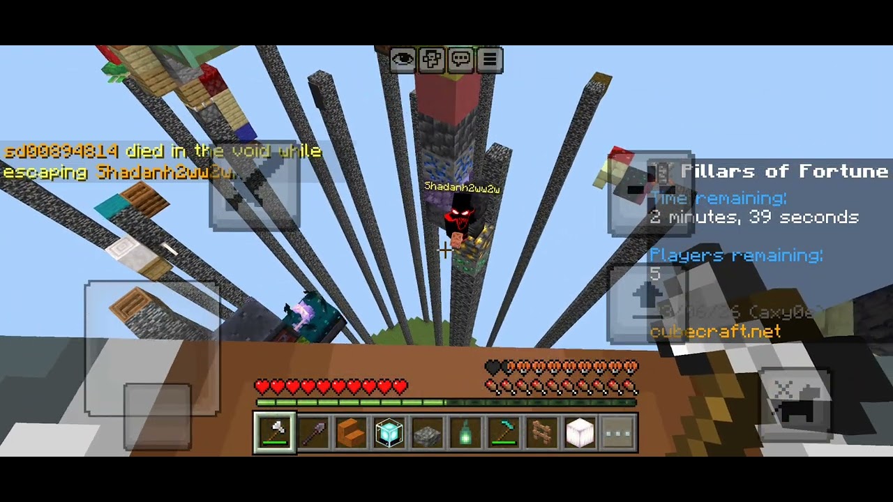 Minecraft Pro Gameplay! 😎😎 Pillars Of Fortune