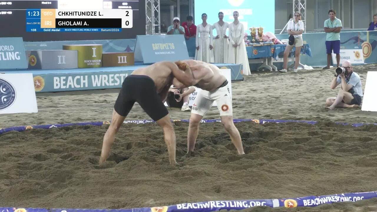 Luka CHKHITUNIDZE (GEO) vs. Ali Mohammad GHOLAMI (IRI) • Gold Medal • Men's BW 80Kg background
