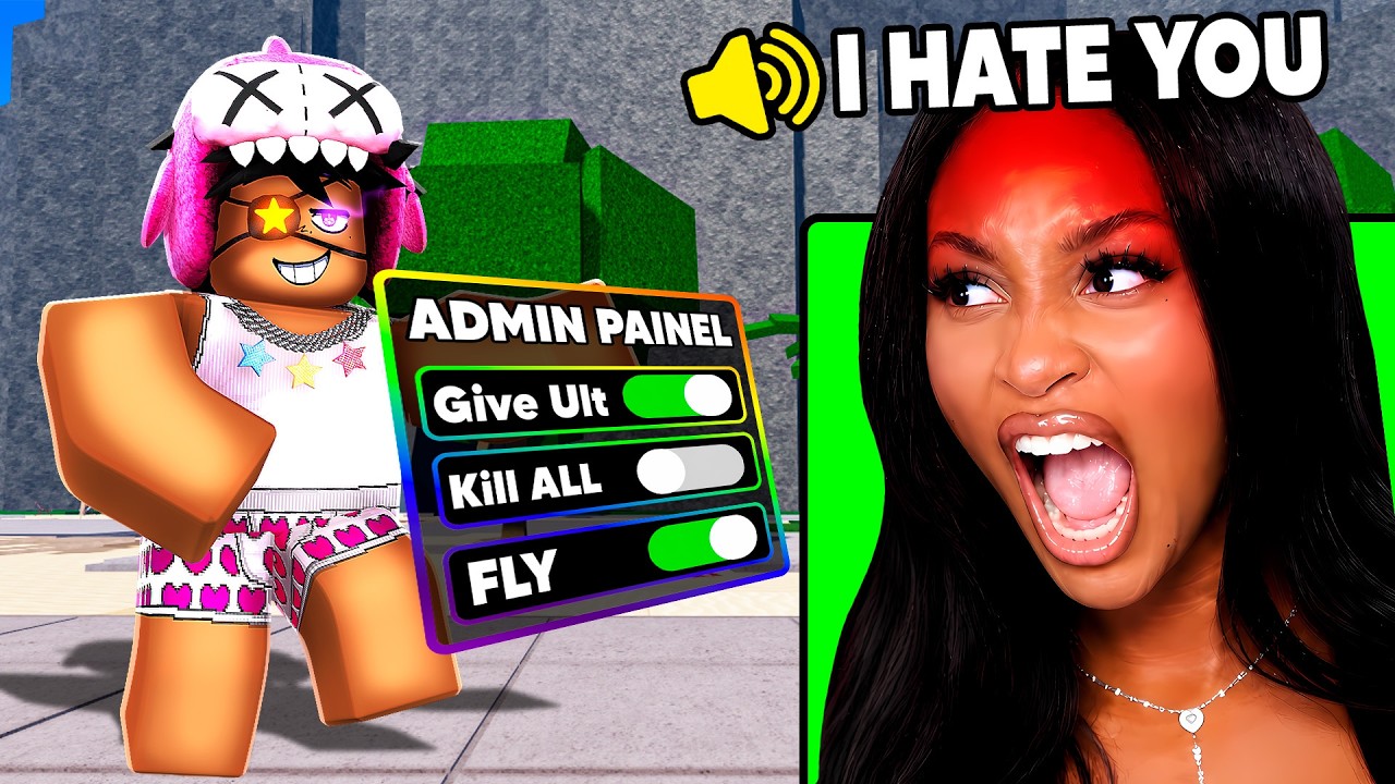 Trolling My GIRLFRIEND With ADMIN COMMANDS in Roblox!