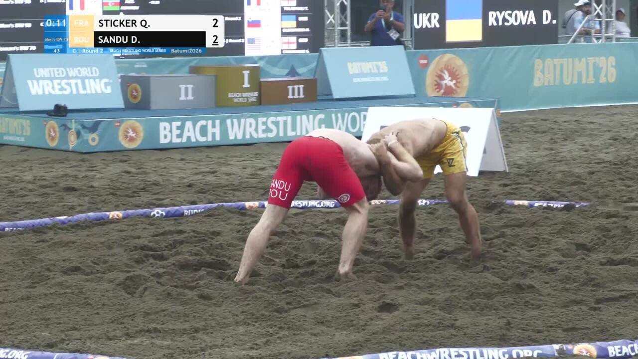 Quentin Jean Rene STICKER (FRA) vs. Daniel Marian SANDU (ROU) • C | Round 2 • Men's BW 70Kg