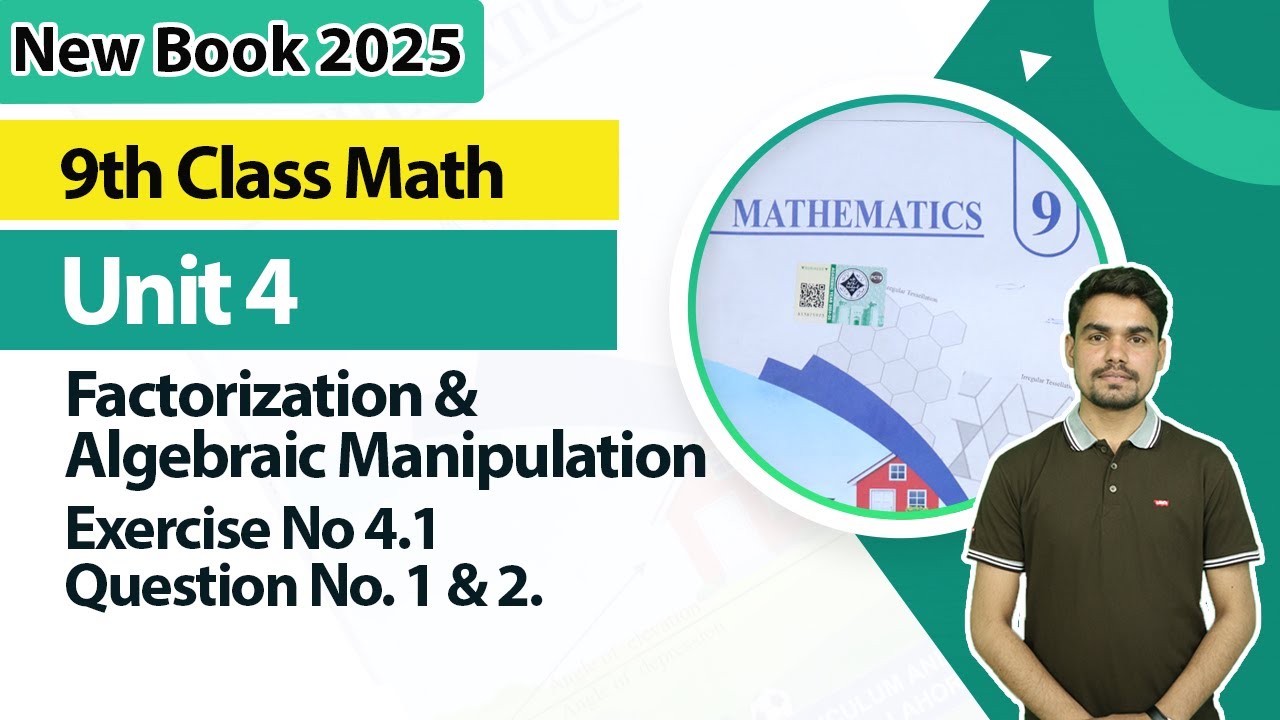 9th Class Math Unit 4 - New Book 2025