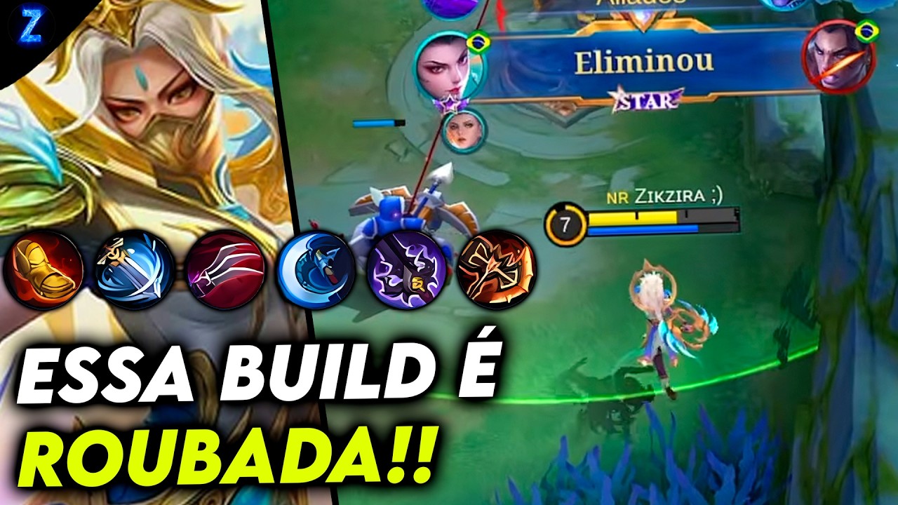 A NOVA BUILD DA HANABI DEIXOU ELE ROUBADA!! - HANABI GAMEPLAY | Mobile Legends