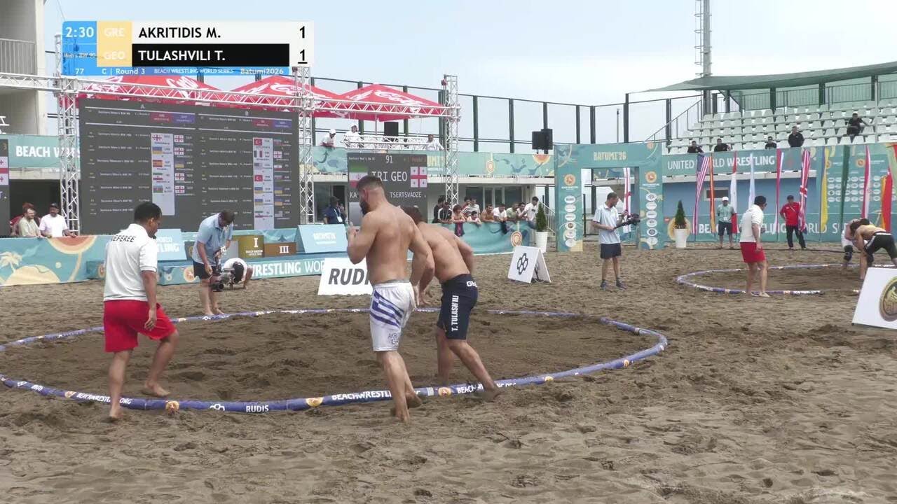 Michail AKRITIDIS (GRE) vs. Tornike TULASHVILI (GEO) • C | Round 3 • Men's BW 90Kg