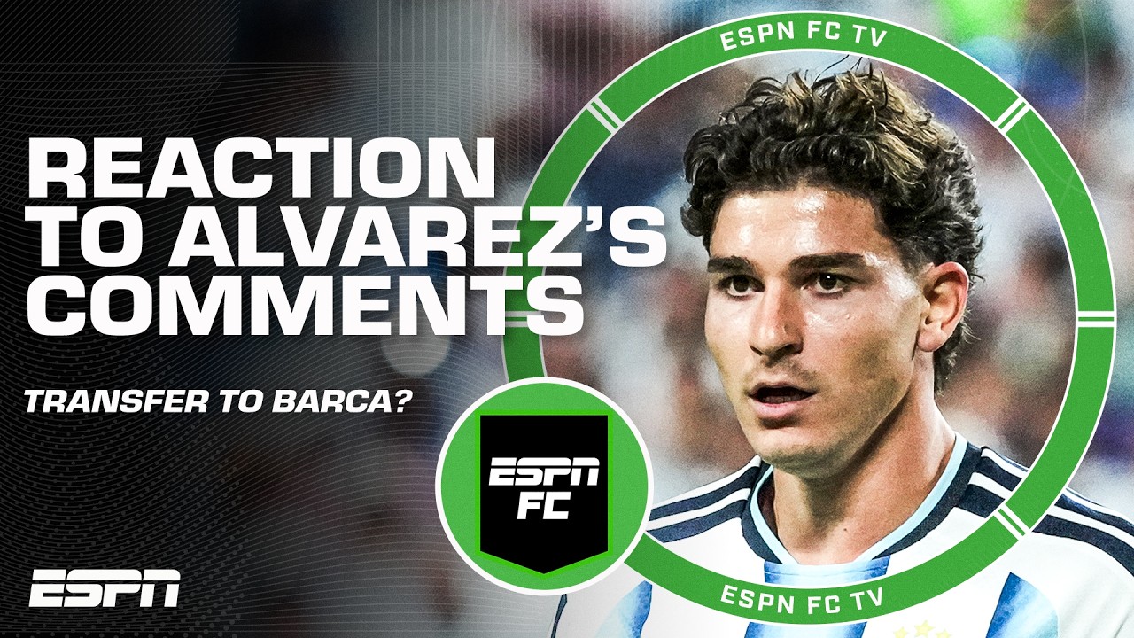 REACTION to Julian Alvarez WANTING OUT of Atleti 😳 Will he join Barcelona? | ESPN FC