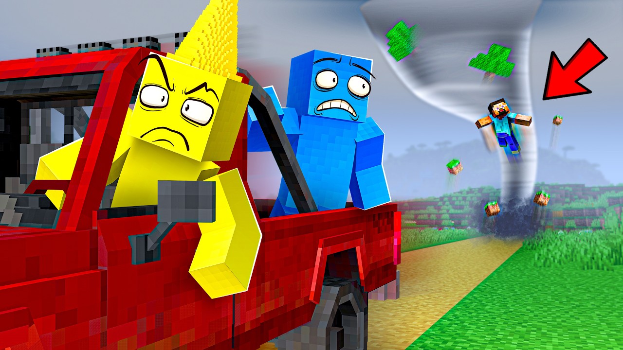 Hunting World’s CRAZIEST TORNADO in Minecraft