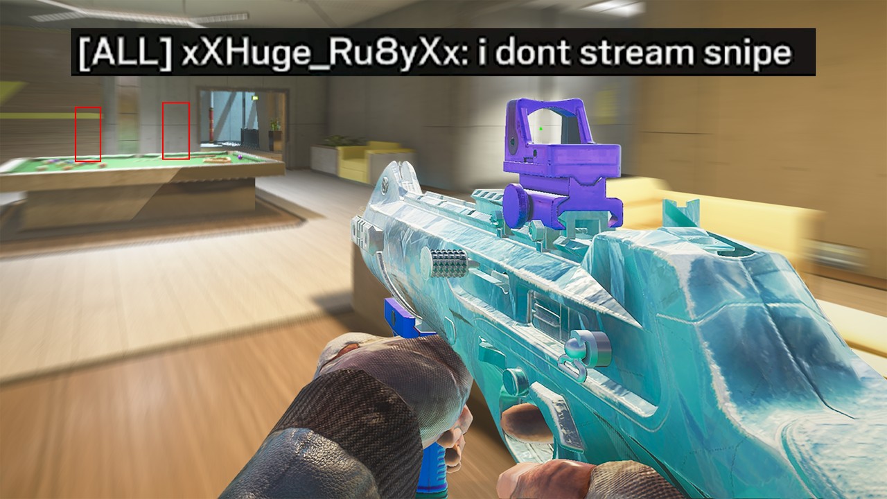 he stream sniped us and still lost, twice...