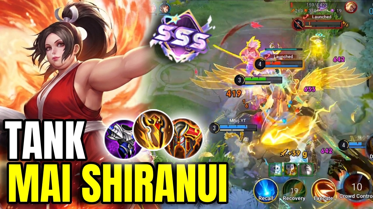 TOP 1 MAI SHIRANUI NEW CHINESE META BUILD | HONOR OF KINGS | TANK MAI SHIRANUI