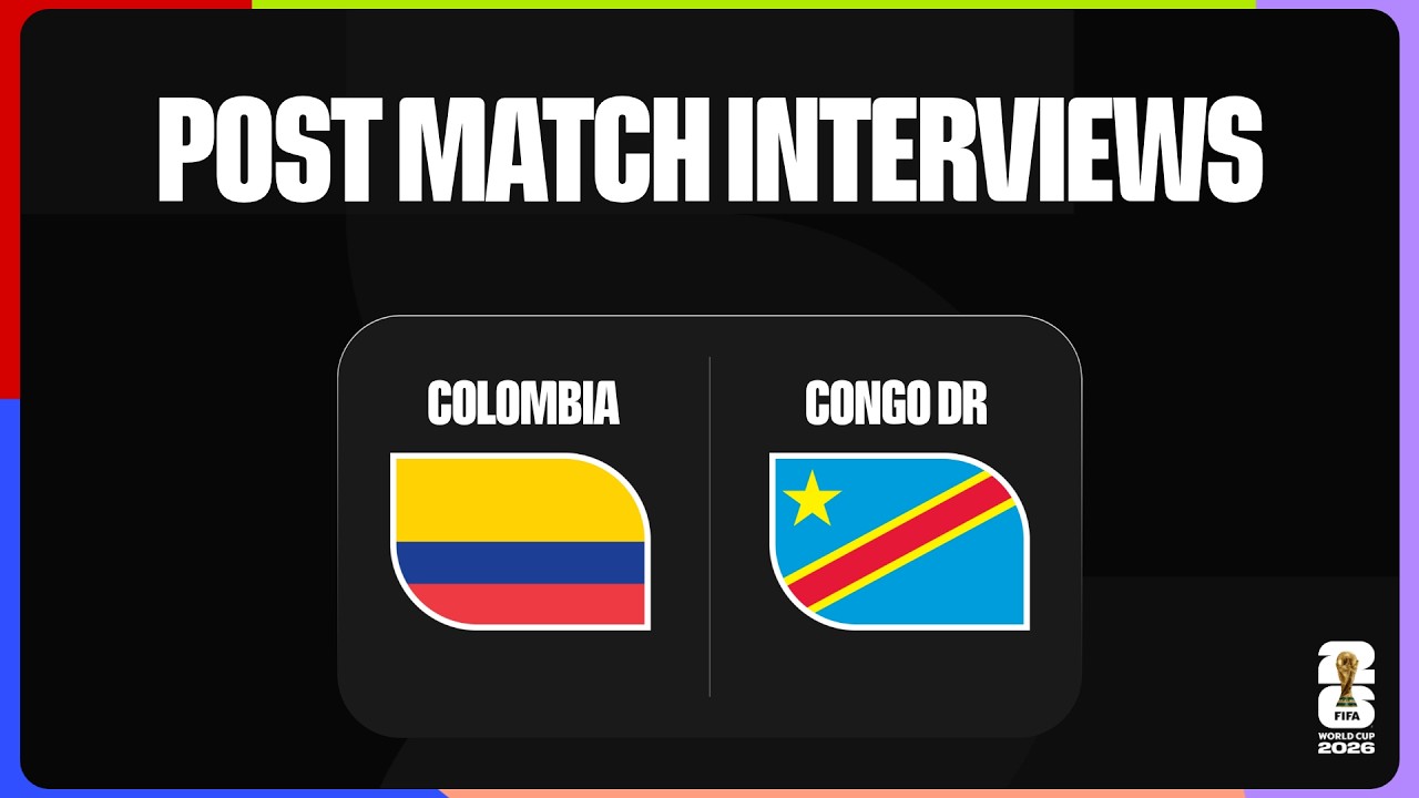 Post-Match Player Interviews: Colombia 1-0 Congo DR