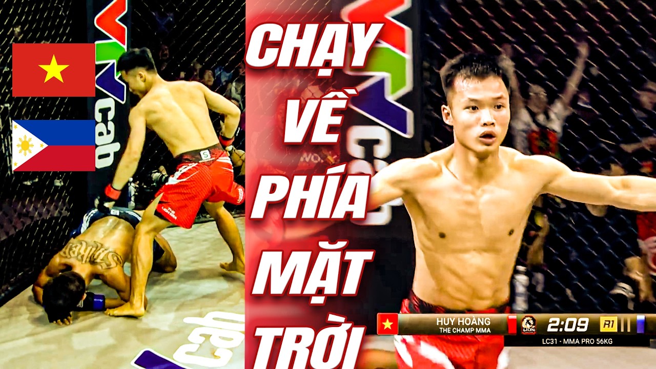 Hạ gục võ sĩ Phi, Võ sĩ Việt dang hai tay CHẠY VỀ PHÍA MẶT TRỜI. ĐẸP NHƯ PHIM ĐIỆN ẢNH