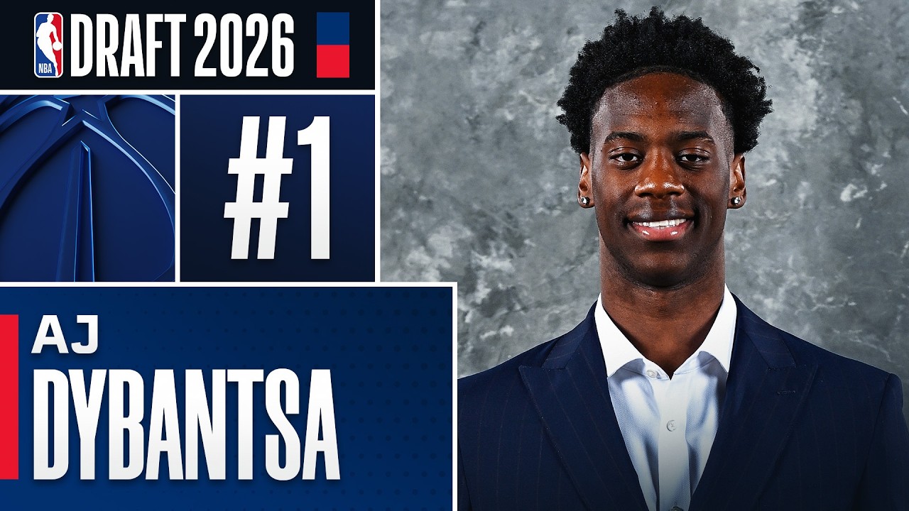 AJ Dybantsa goes #1 Overall by the Washington Wizards in the 2026 NBA Draft!
