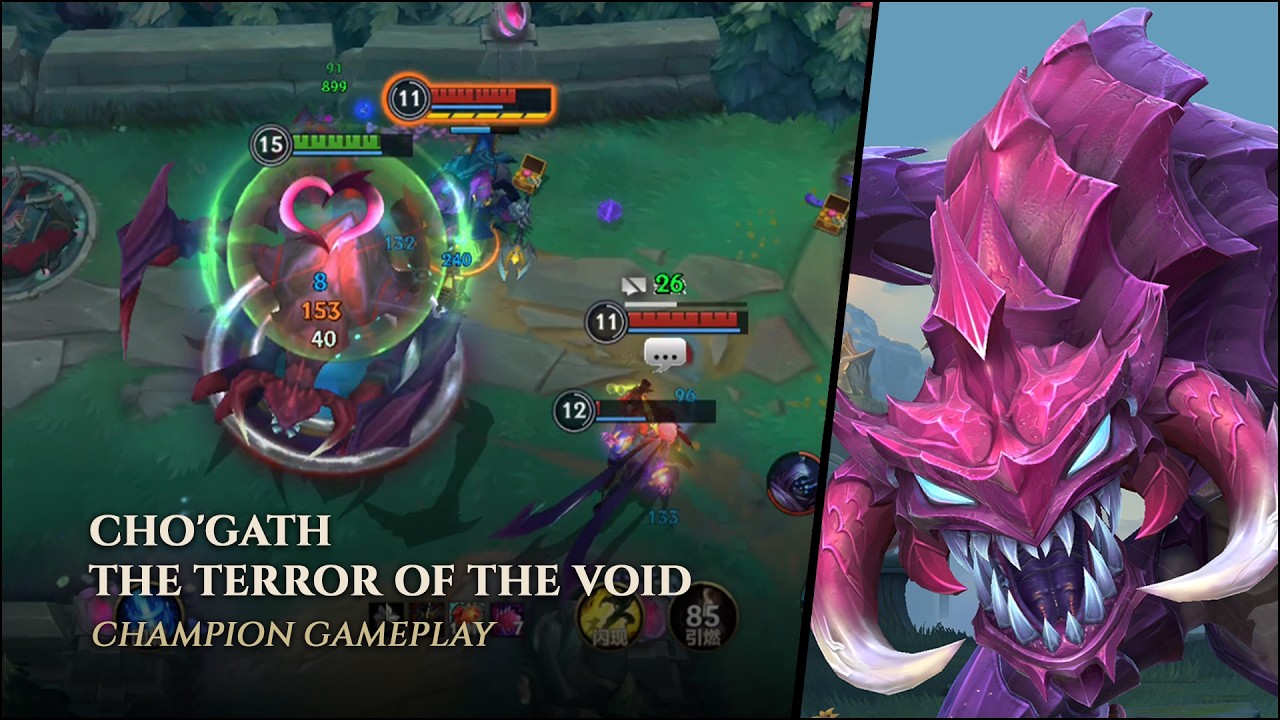 Cho'Gath: The Terror of The Void – Full Gameplay || League of Legends: Wild Rift PBE backdrop
