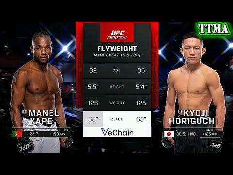 MANEL KAPE vs KYOJI UFC fightnight လေကျယ်တော့မယ် မောင်နက်