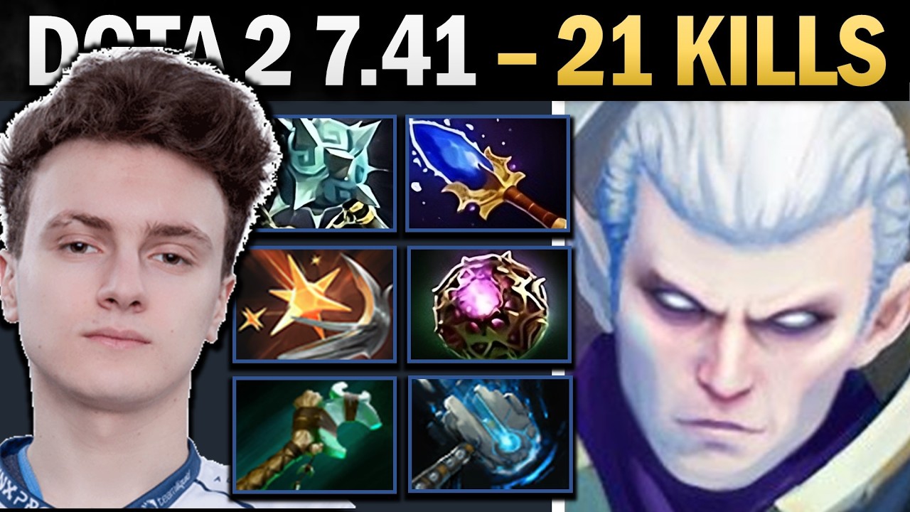 Invoker Dota 2 7.41 with 21 Kills and Force Staff - Dota 2 Gameplay backdrop