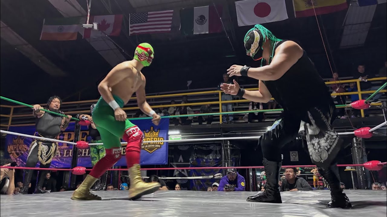 Lucha estelar: Canek, Canek Jr e Hijo de Canek ЁЯЖЪ Halloween Jr, Rey Vikingo y Celestial en Imperio LL