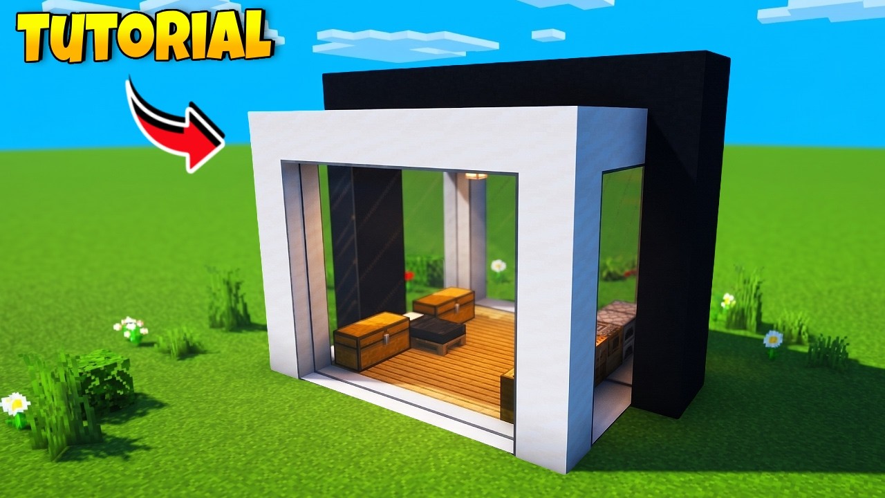 Minecraft How to Build a Modern House Tutorial in Minecraft...