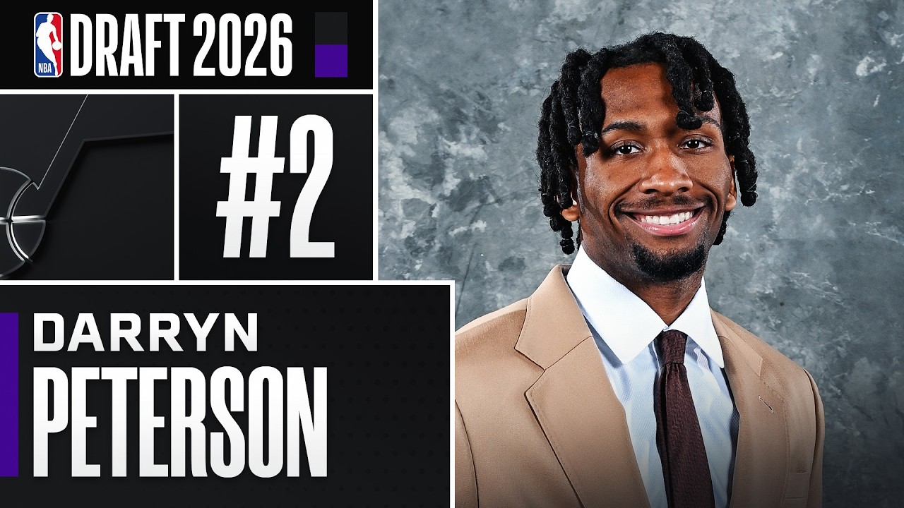 Darryn Peterson goes #2 Overall by the Utah Jazz in the 2026 NBA Draft!