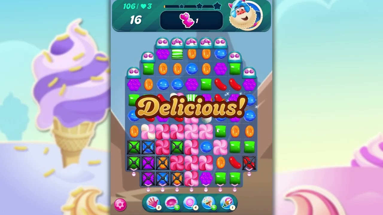 Candy Crush Saga Level 106 | NO BOOSTERS