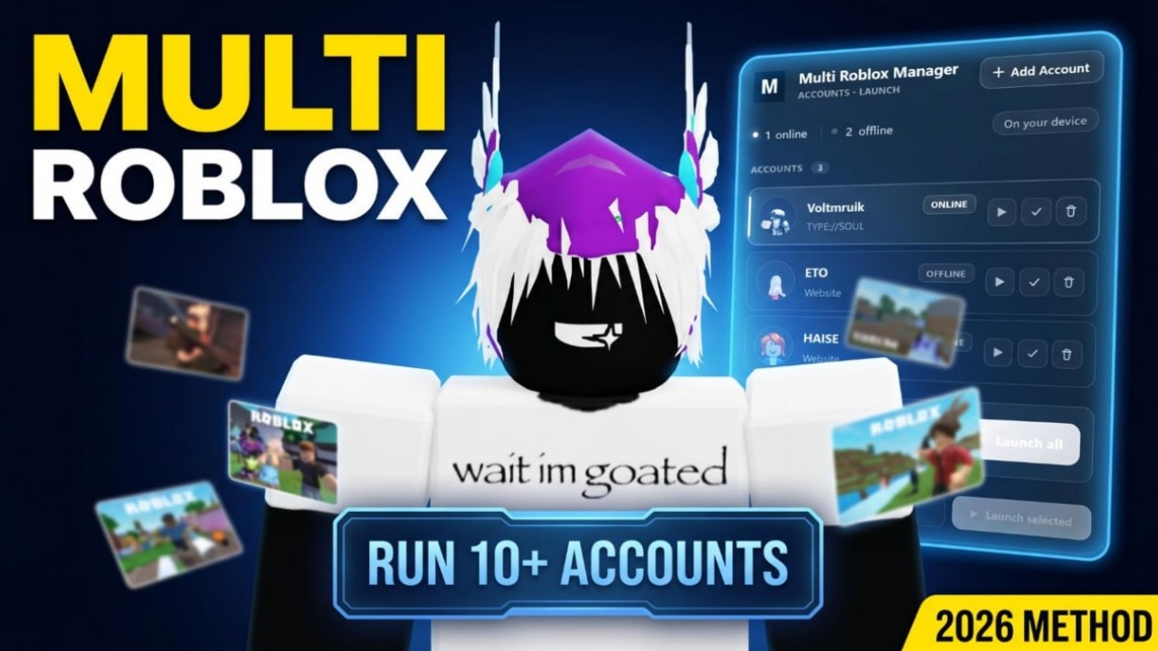 ☄️ How to Run Multiple Roblox Accounts at Once - Multi Roblox | Roblox Account Manager