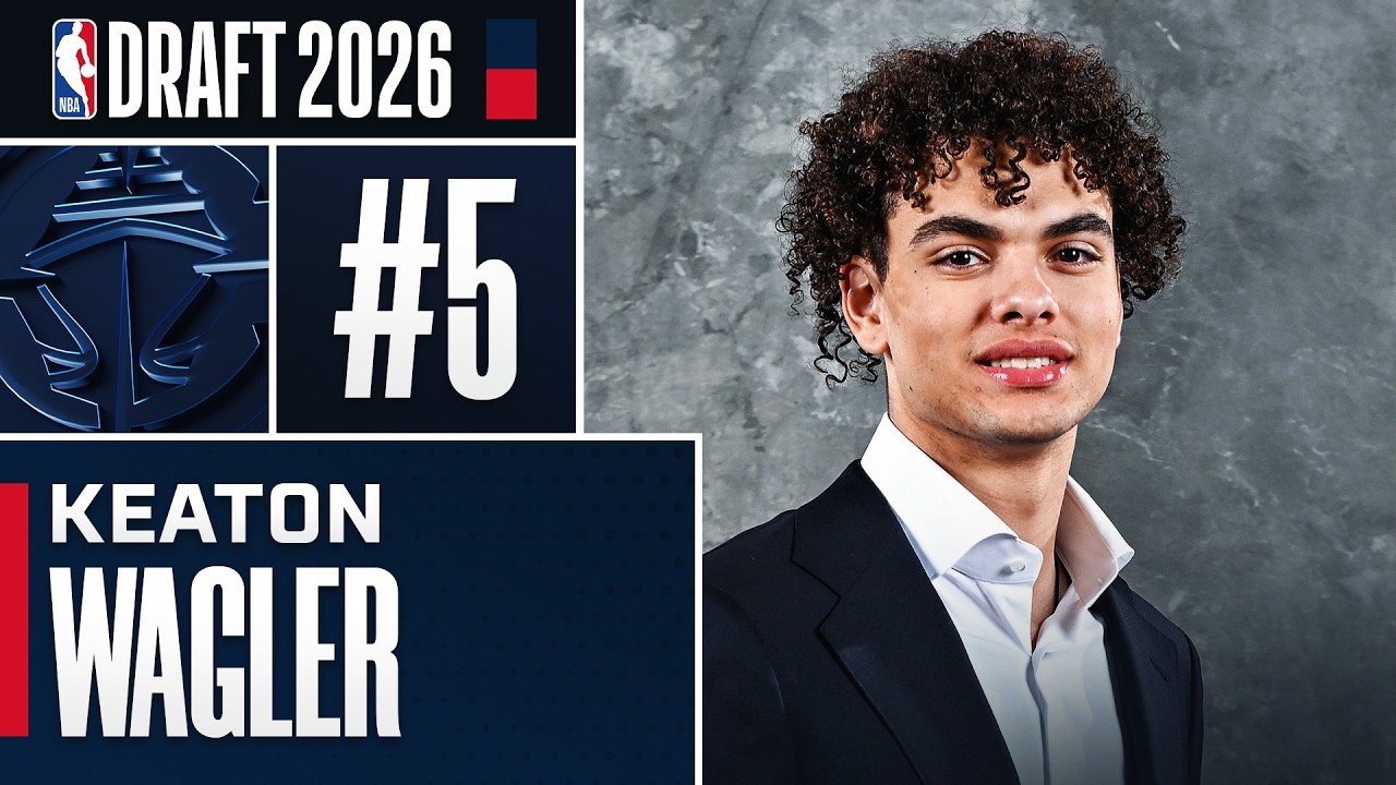 Keaton Wagler goes #5 Overall by the Los Angeles Clippers in the 2026 NBA Draft!