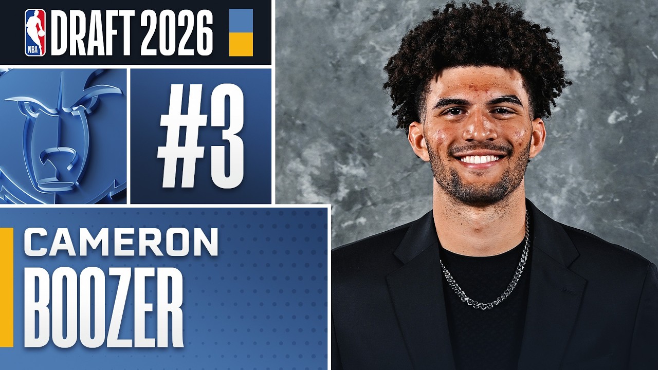 Cam Boozer goes #3 Overall by the Memphis Grizzlies in the 2026 NBA Draft!