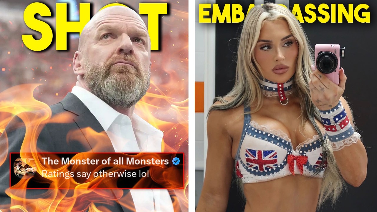 BRAUN STROWMAN BURIES HHH...WWE STAR BACKSTAGE OUTBURST...TIFFANY STRATTON FUMBLE...Wrestling News background
