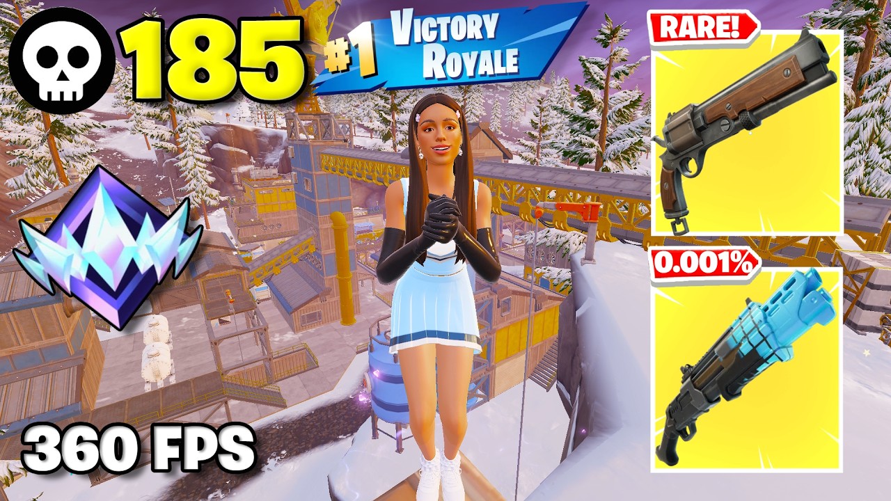 185 Elimination "RANKED RELOAD” Gameplay Wins (Fortnite Chapter 7 Season 3 PS5 Controller) background