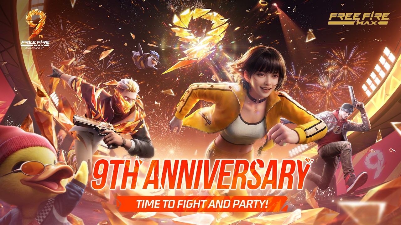 9th Anniversary | Full Animation | Free Fire MAX background
