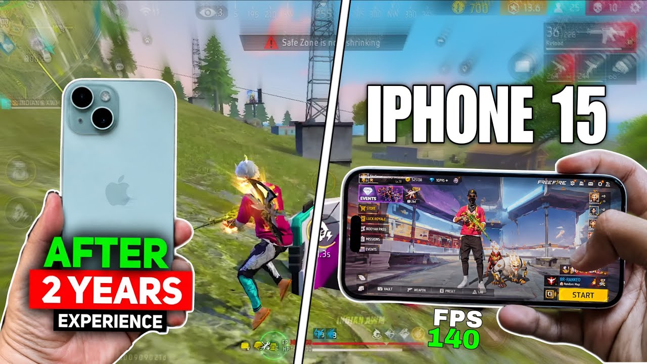 iPhone 15 After 2 Years: Free Fire Gaming Test & Full Review background