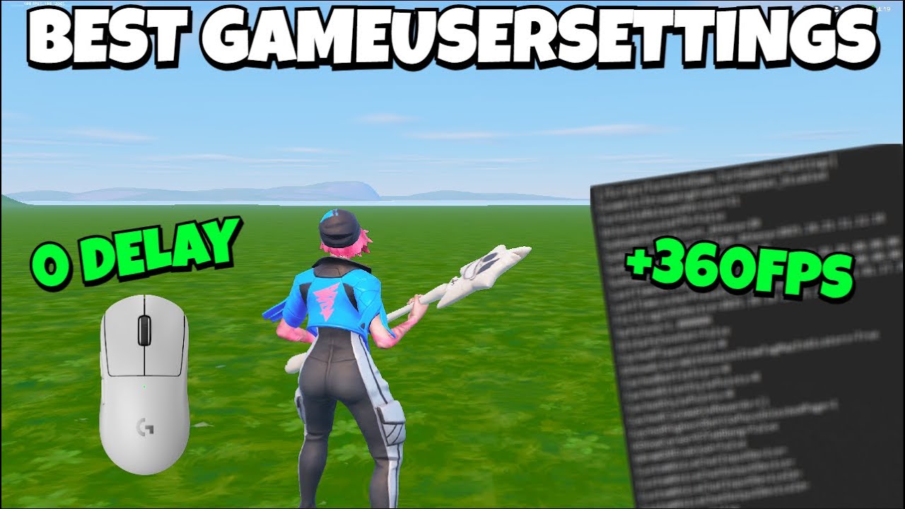 The NEW *BEST* 🔧GameUserSettings🔧 Config For Fortnite Chapter 6! (+360 FPS & ZERO DELAY) background