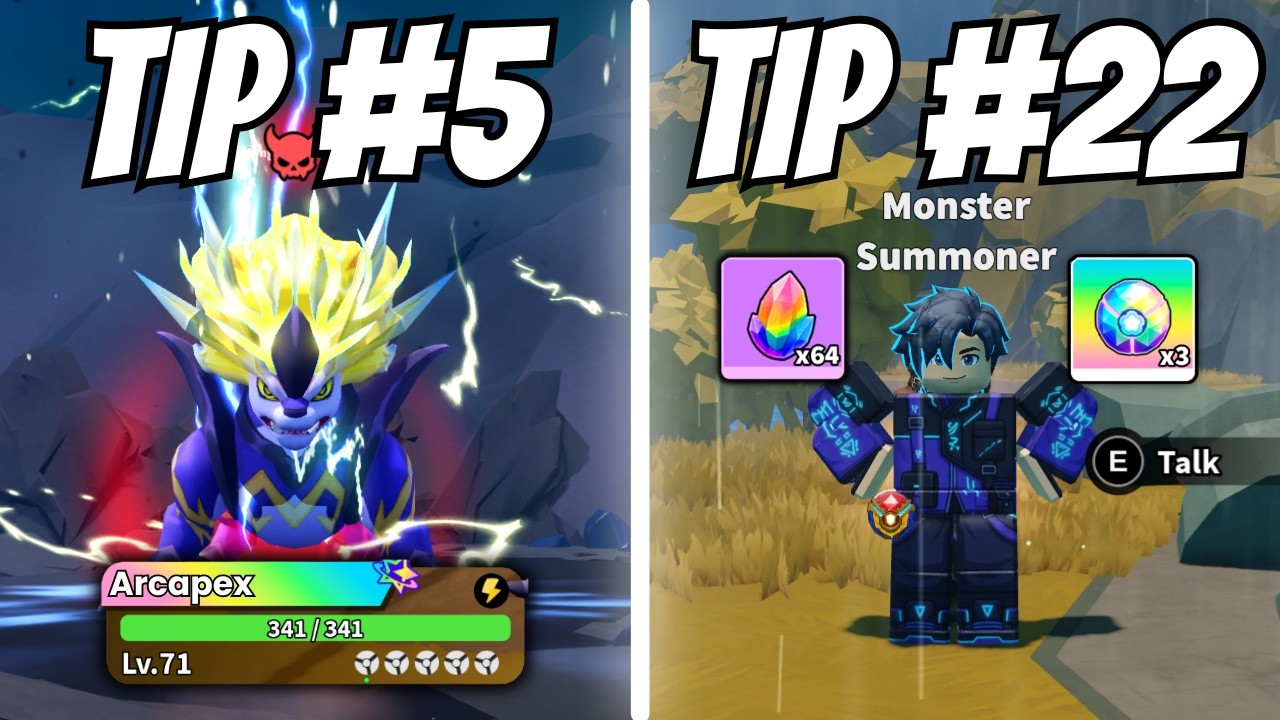 50 Tips YOU NEED TO KNOW in Evomon Roblox! background
