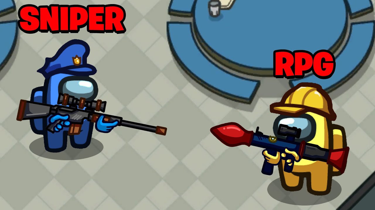 Among Us But With WEAPONS ENABLED! background
