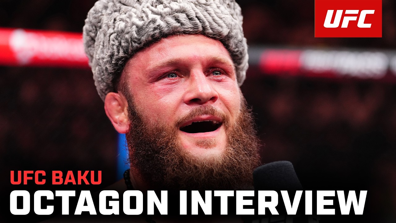 Rafael Fiziev Octagon Interview | UFC Baku background