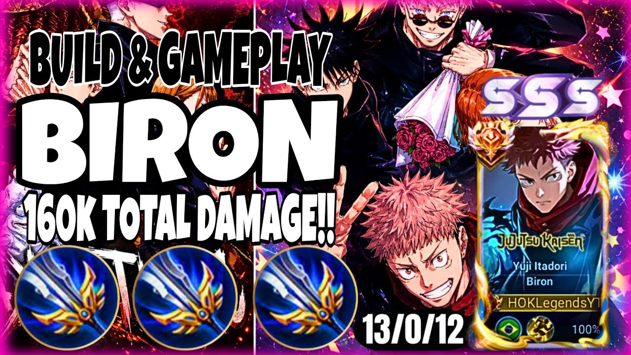 BIRON HONOR OF KINGS - CLASH LANE DMG BUILD - RANK LEGEND background