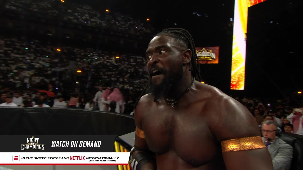 Oba Femi vs. Jey Uso | King of the Ring Final: Night of Champions 2026 highlights background