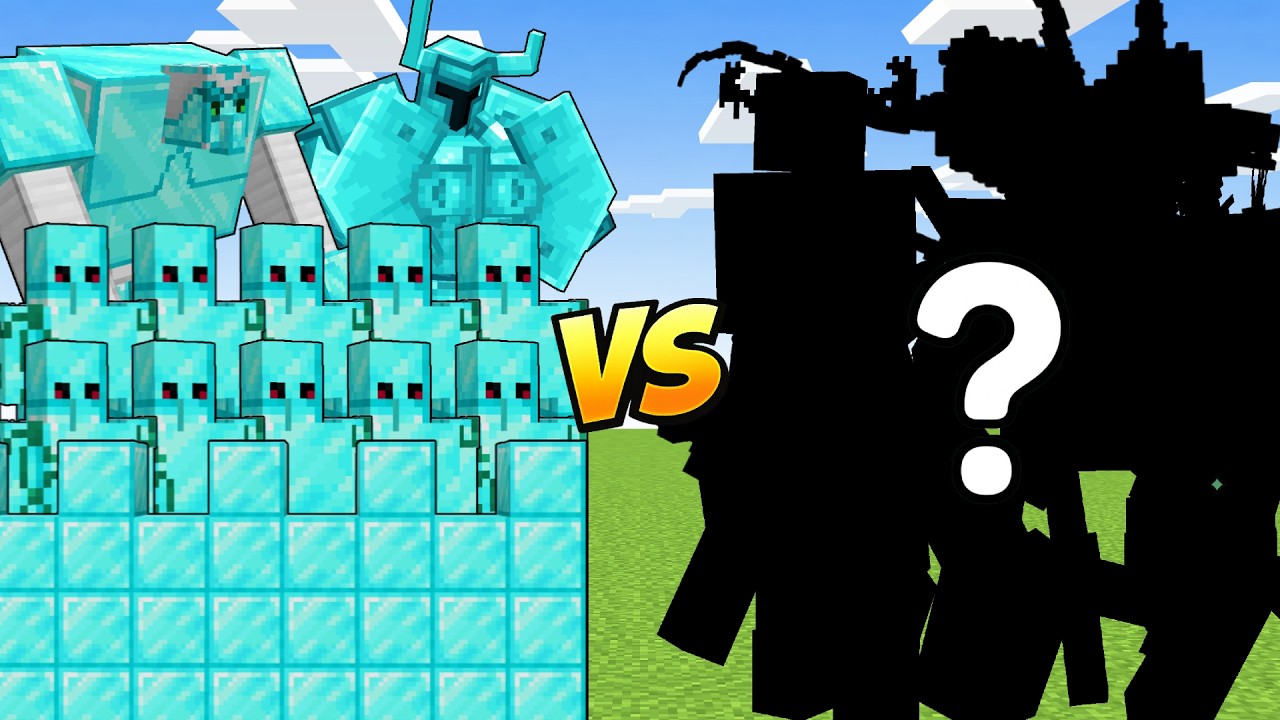 DIAMOND CASTLE vs THE STRONGEST MOBS background