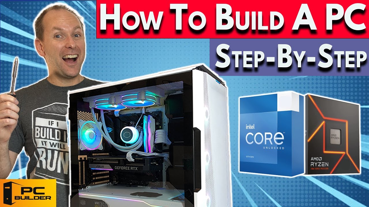 đ How to Build a PC đ Step By Step Ryzen & Intel đ How To Build a Gaming PC backdrop