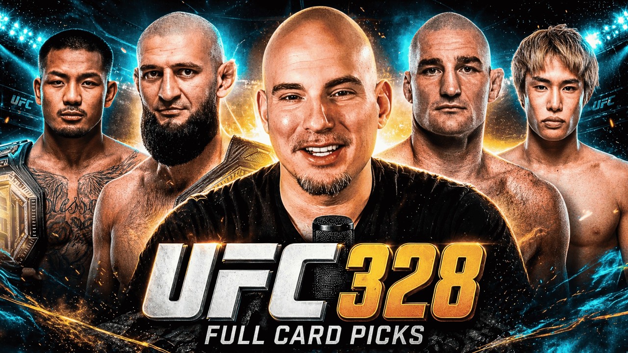 UFC 328 FULL CARD Predictions background