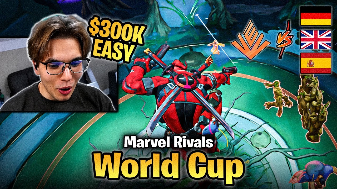 $300K World Cup TOURNAMENT - Day 1 (Necros POV + Cam OFF) | Marvel Rivals background