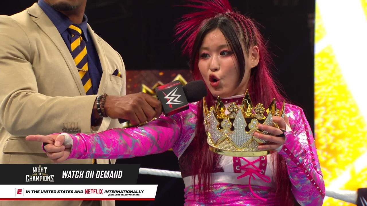 IYO SKY chooses Liv Morgan for SummerSlam: Night of Champions 2026 highlights background