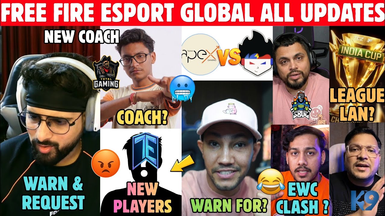 Fozyajay Warn & Request For😱TG Ewc Coach😍?FFMIC League Lan🤔?Pahadi On Old Official Warn For😂TSG &TAG background