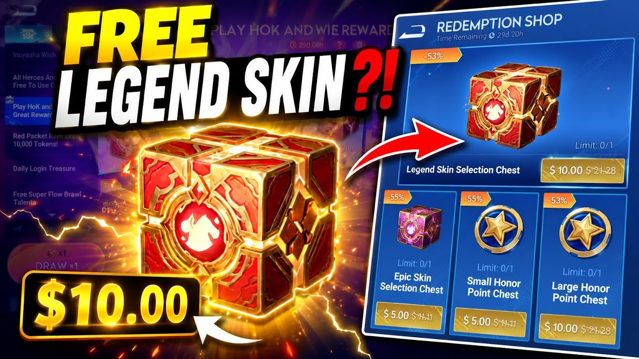 FREE Legend Skin?! π€― New Play HoK & Win Event Guide (Easy Rewards) background
