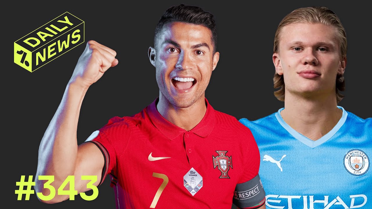 Haaland in Man City TALKS + ANOTHER Ronaldo RECORD! background