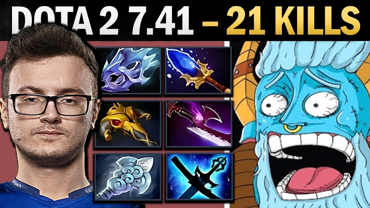Spirit Breaker Dota 2 7.41 with 21 Kills and Moon - Dota Gameplay
