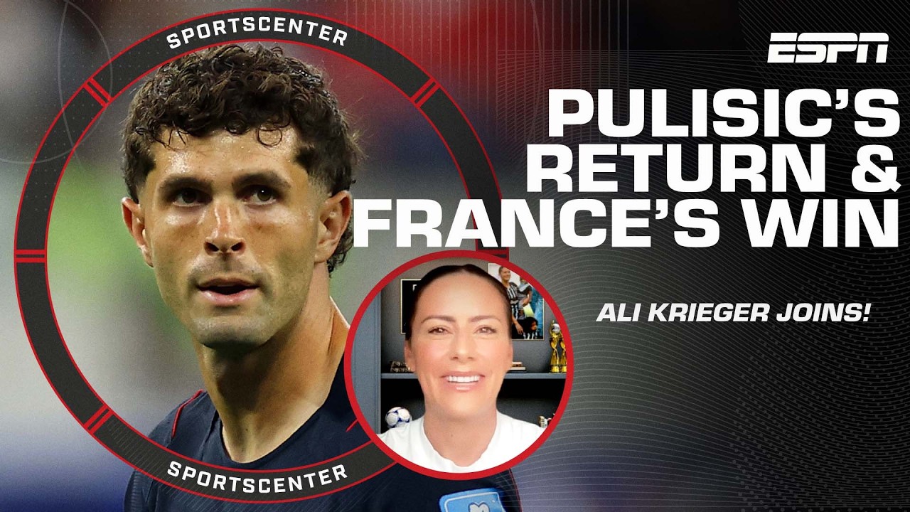 Ali Krieger reacts to Norway vs. France and Christian Pulisic's return from injury | SportsCenter background
