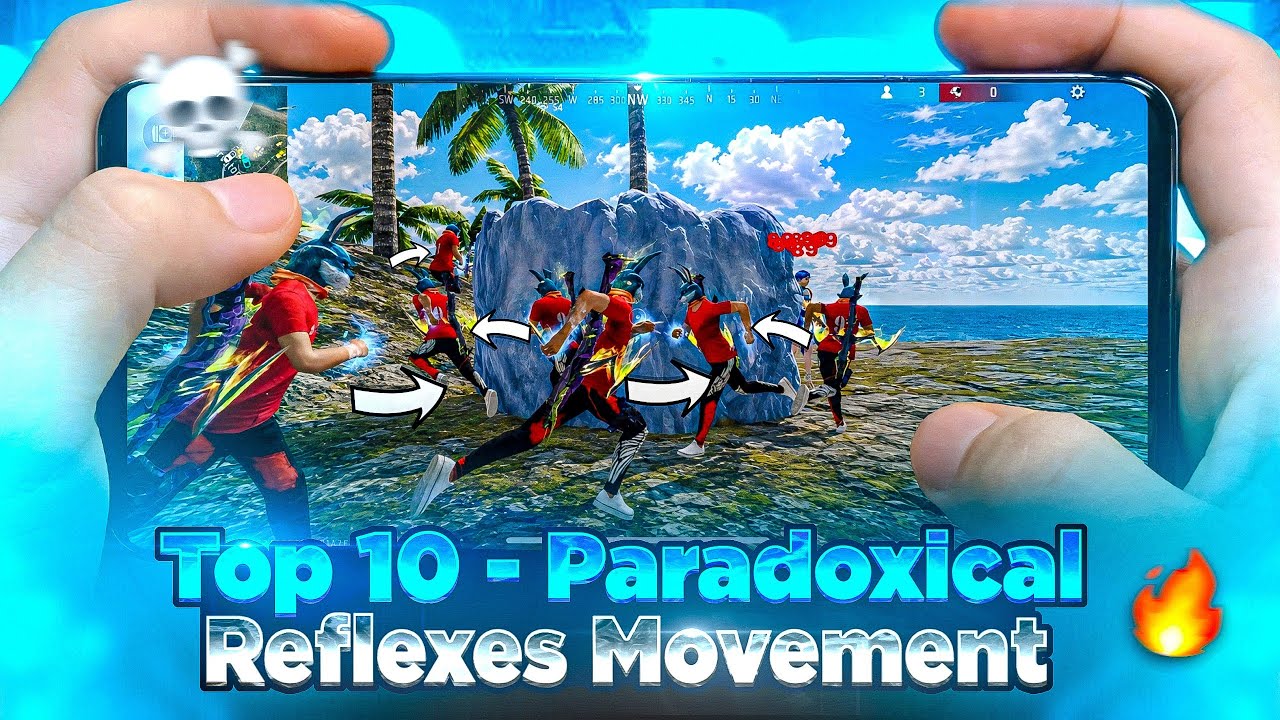 Top 10 - Creepy Body Reflexes That Glitch Human Brain š§ ā ļø | Free Fire Confusing Movement Tricks ! background