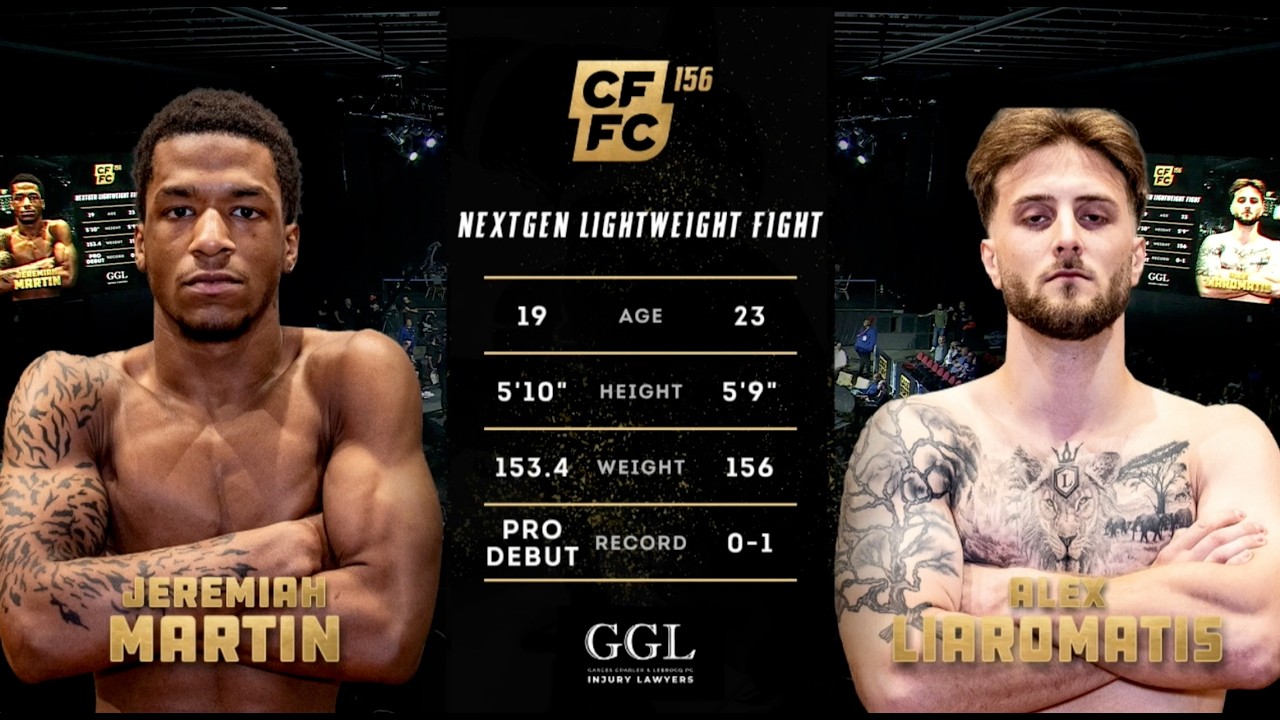 Jeremiah Martin vs. Alex Liaromatis | Full Fight Replay | CFFC 156 background