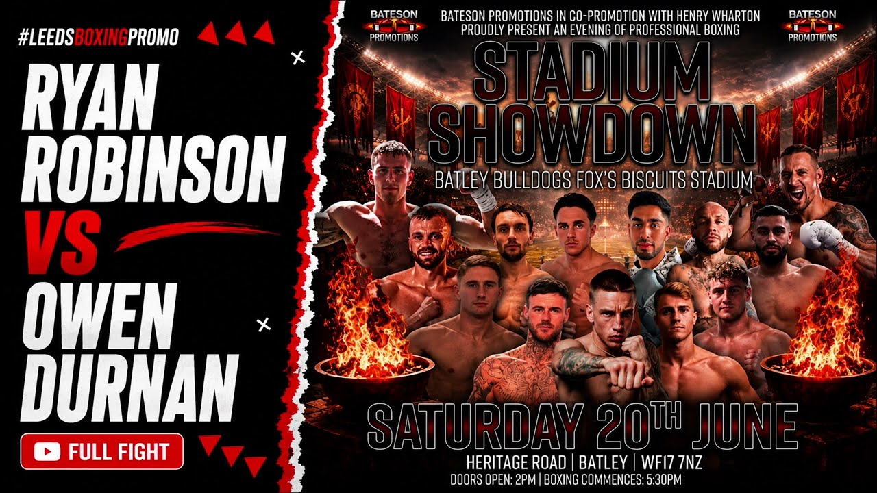Ryan Robinson Professional Debut | Ryan Robinson vs Owen Durnan | FULL FIGHT background